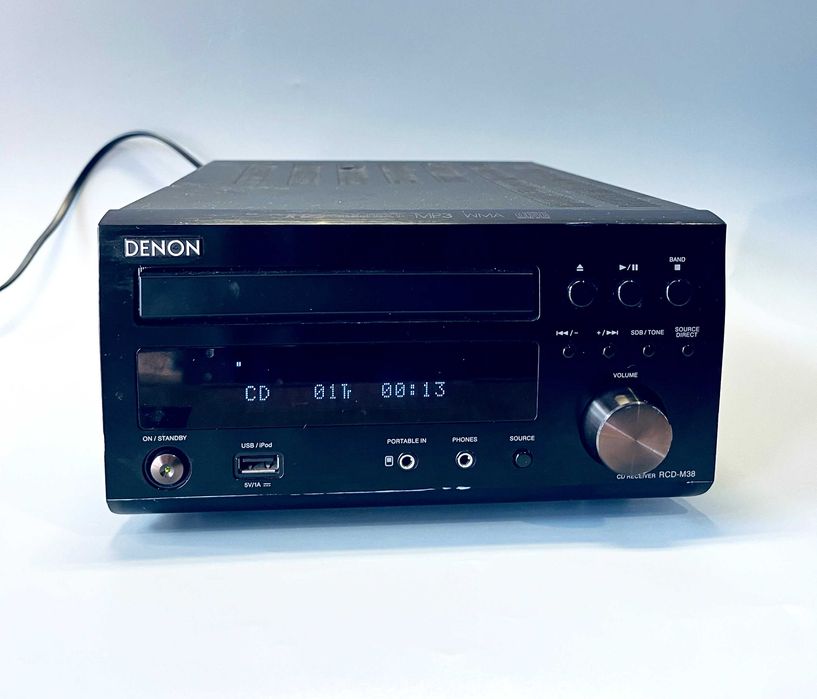 Amplituner stereo Denon RCD-M38 z wbudowanym odtwarzaczem CD, okazja!