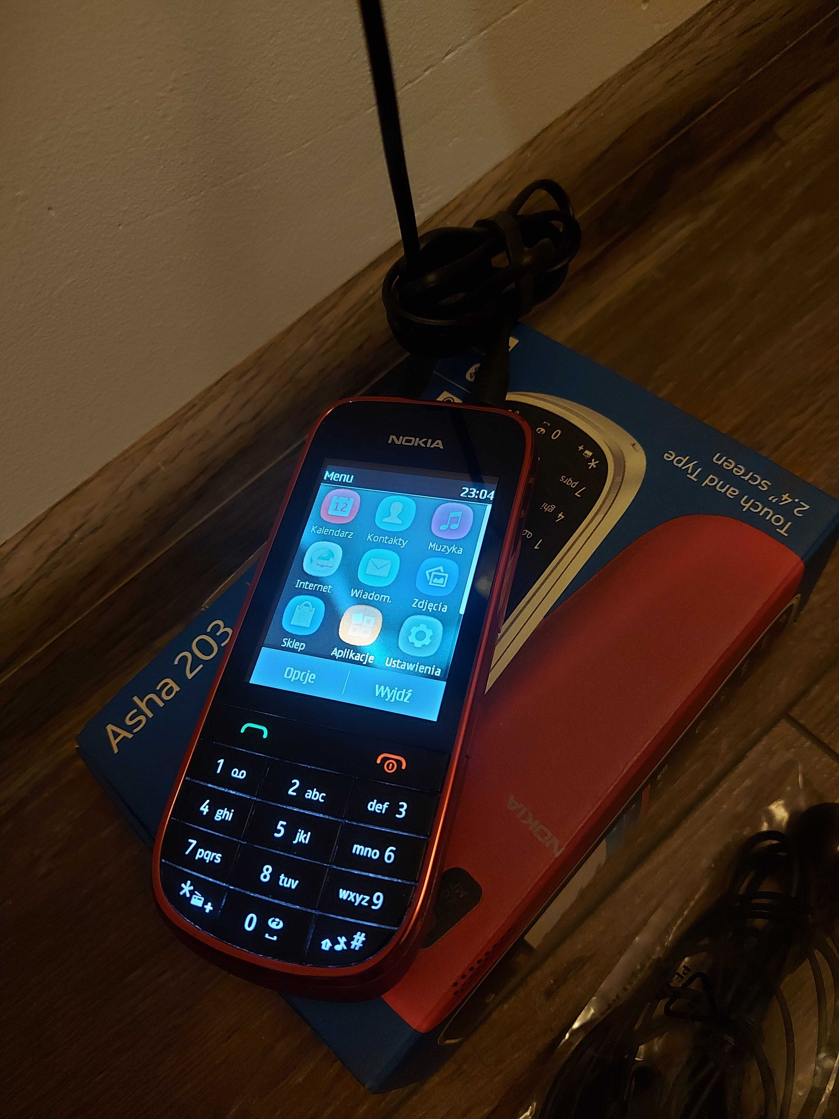 Telefon, Nokia Asha 203, sprawny 100%, stan idealny.