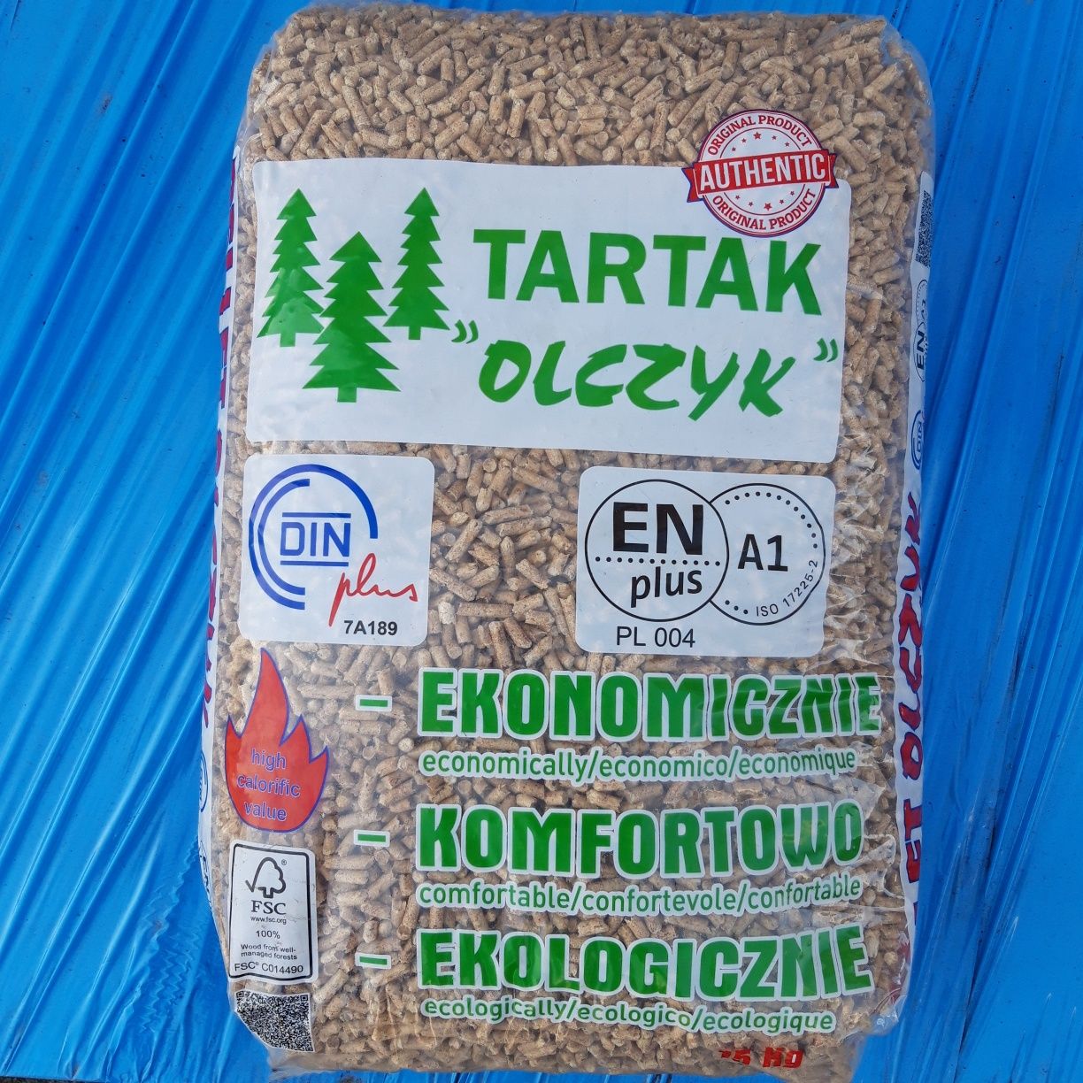 Pellet Olczyk 1050kg Certyfikowany