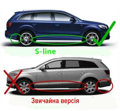 Брызговики Бризговики Audi Ауди Ку7 Q7 Европа USA S-Line 2005-2014