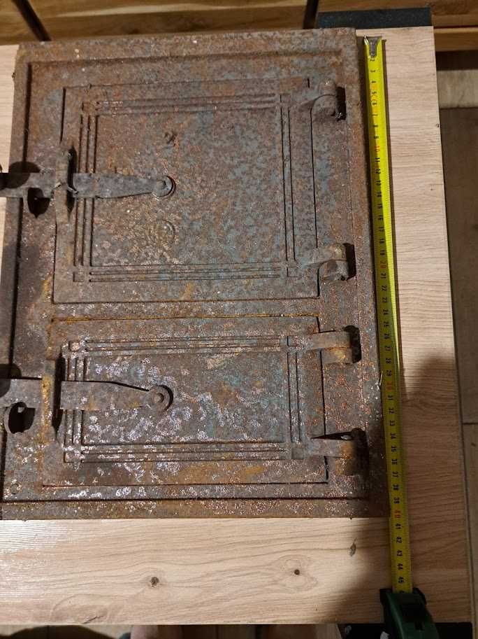 Drzwi żeliwne do pieca kaflowego chlebowego wędzarni szyber NOWE