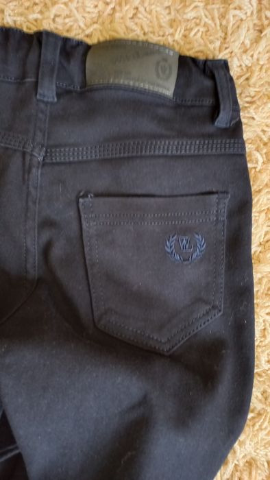 Брюки в школу её а мальчика  синий цвет хлопок