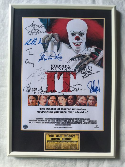 Moldura Filme It (1990) com Autógrafos (A4)