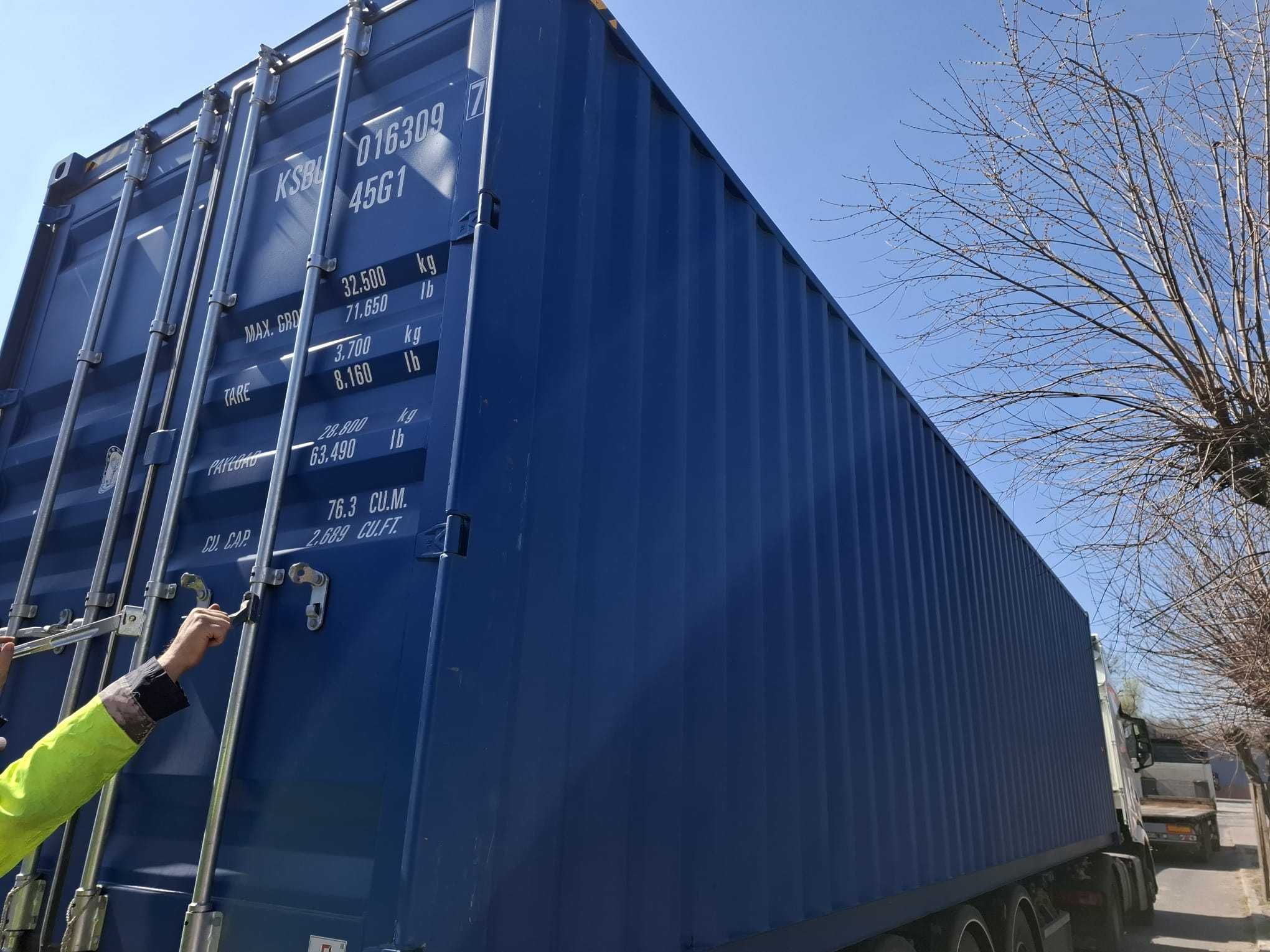 Kontener morski 40'HC 12m magazyn nowy One Way