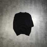 MĘSKI PREMIUM Bawełna Sweter Dodat Wełna Hugo Boss Małe Logo Czarny