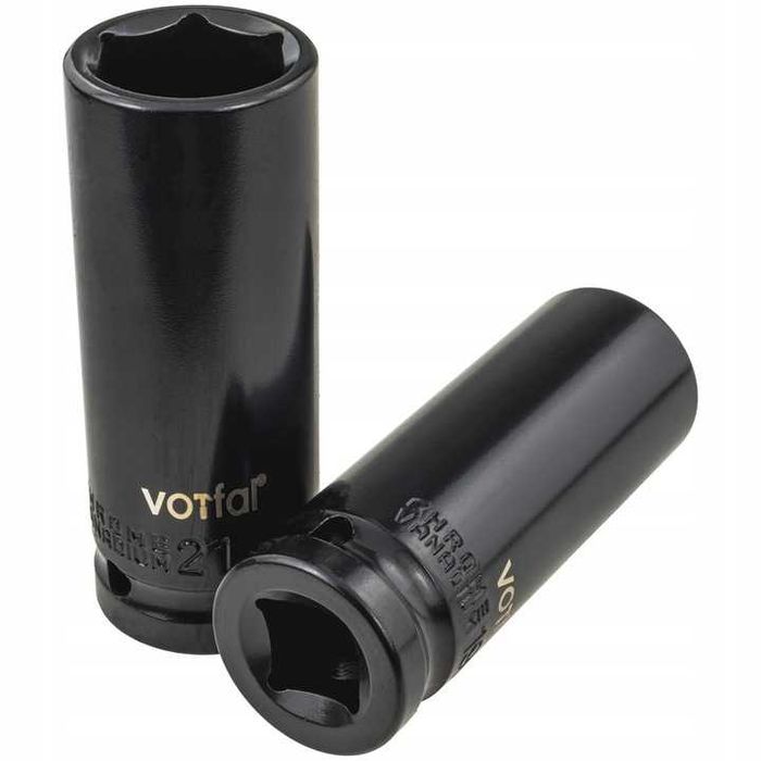 zestaw nasadek udarowych nasadki udarowe 1/2" 10-21 mm długie mocne