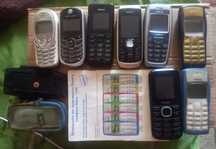 Всё 1400 штука 220.Nokia 2600,1800,105,1100,Siemens A52 Motorola c139