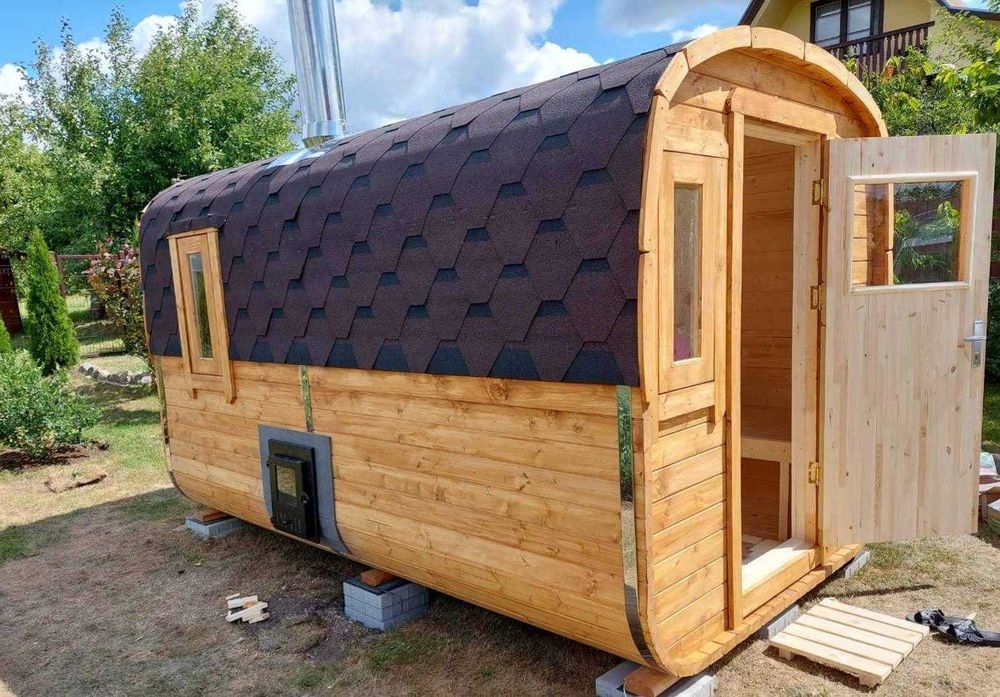 Sauna Ogrodowa Beczka Iglo Owalna Sauny z Litwy od Producenta