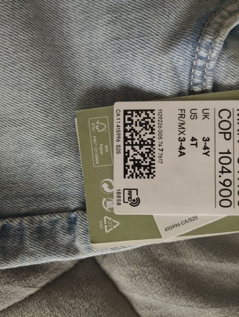 Стильні джинси палаццо H&M для дівчинки з сердечками