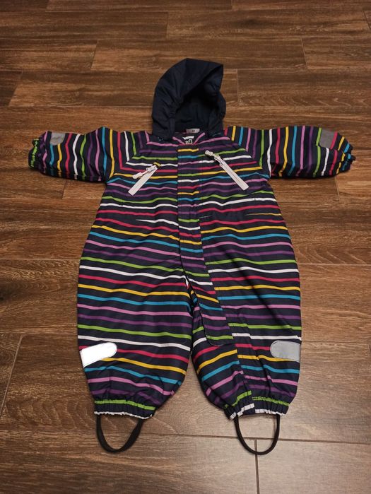 Kombinezon przejściowy Reflex lekko ocieplany rozmiar 74 kolorowe pasy