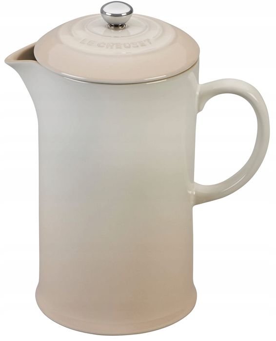 Le Creuset Kaffeebereiter French Press 1L Meringue kamionka stal inox