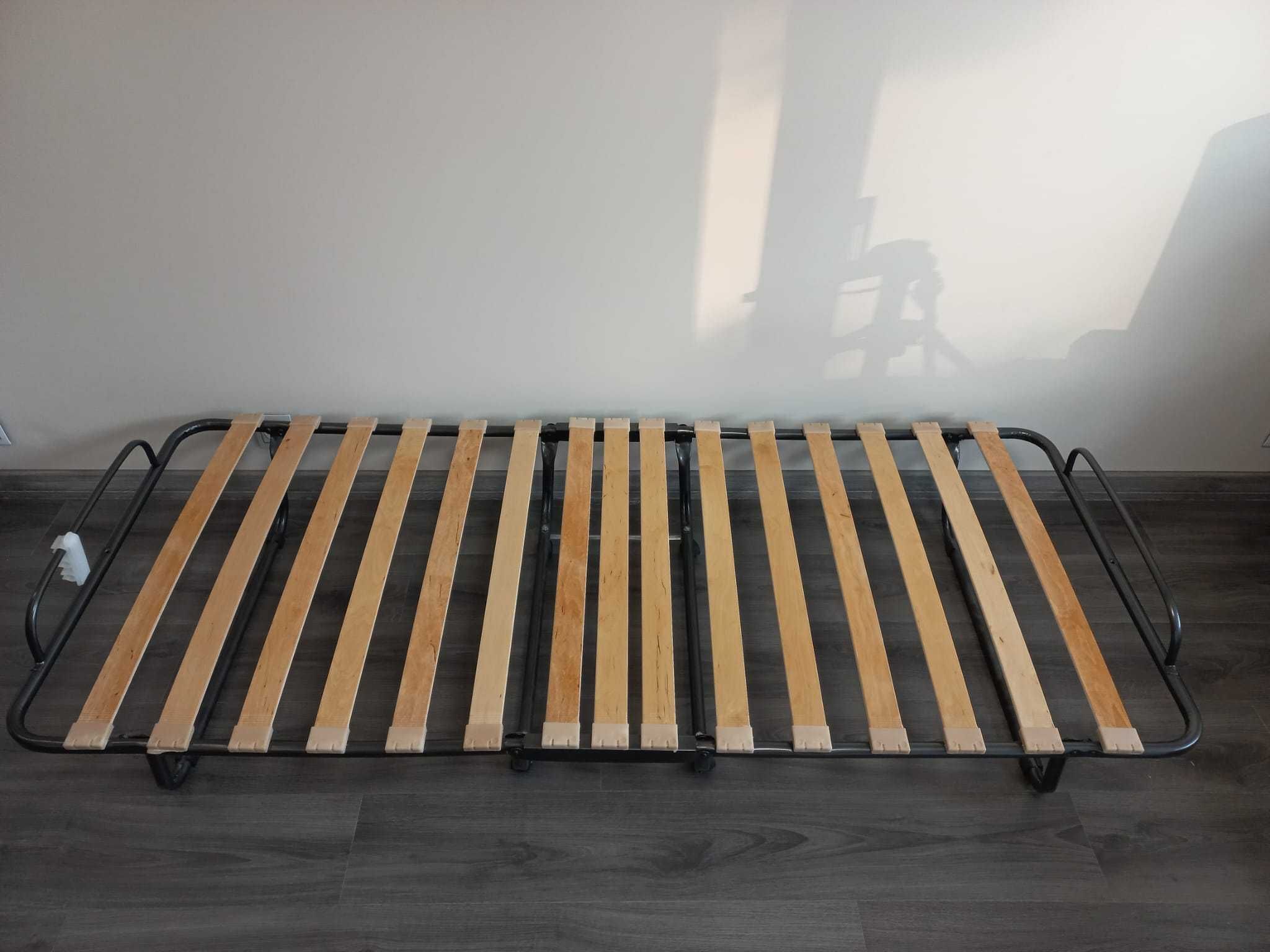 Łóżko składane LUXOR Premium 200x90cm z materacem + pokrowiec