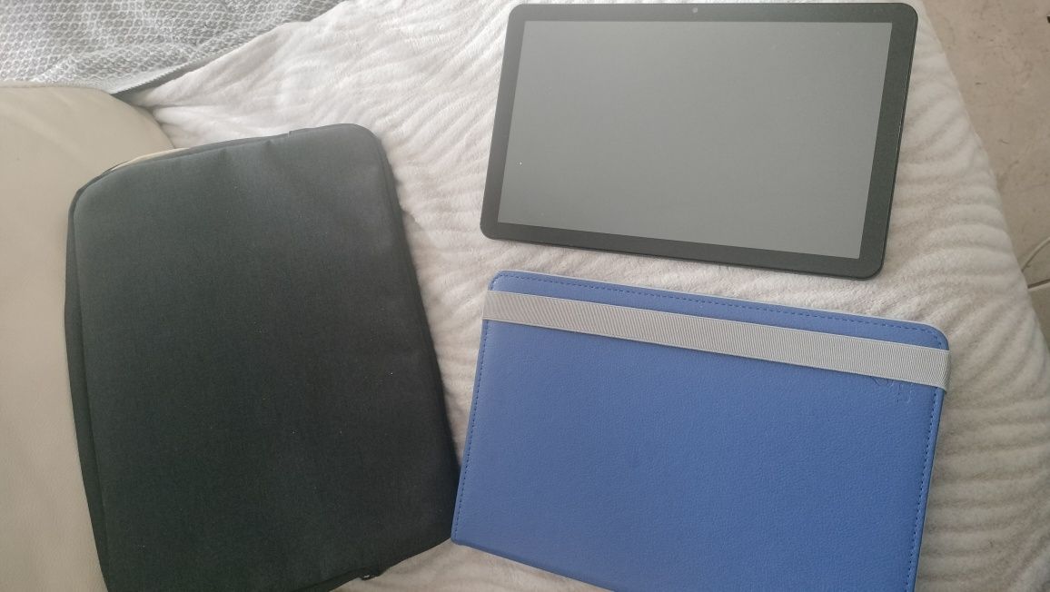 Tablet + capa + bolsa