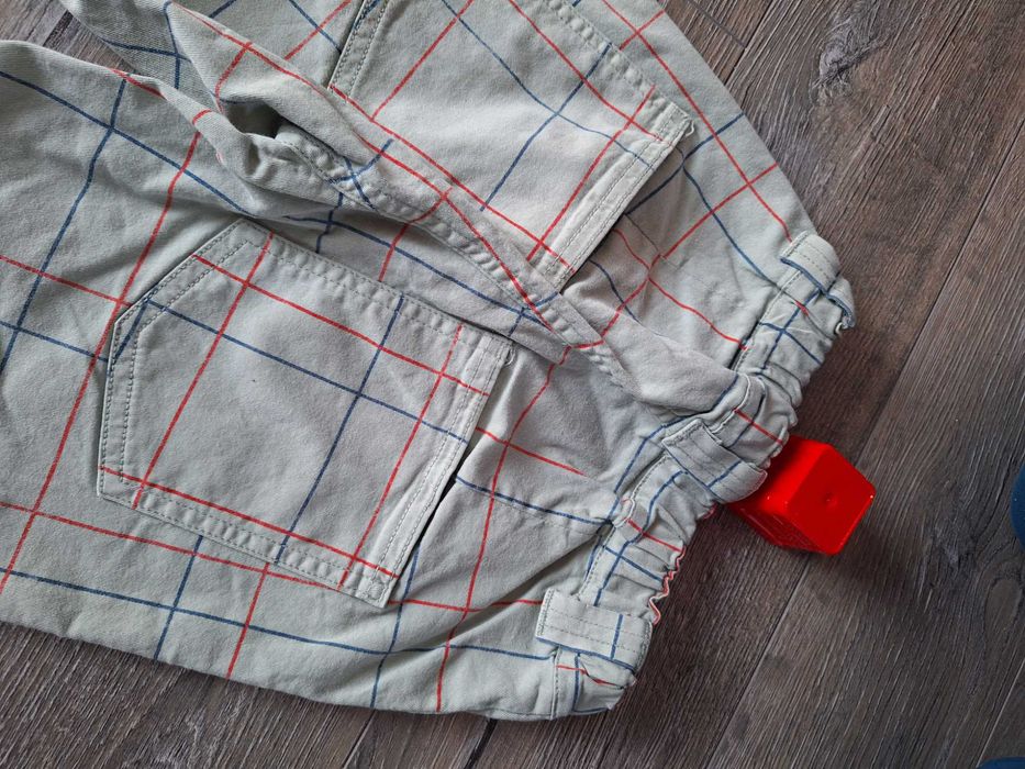 Spodnie eleganckie w  kratkę dla dzieci Bobo Choses- like new-perełka