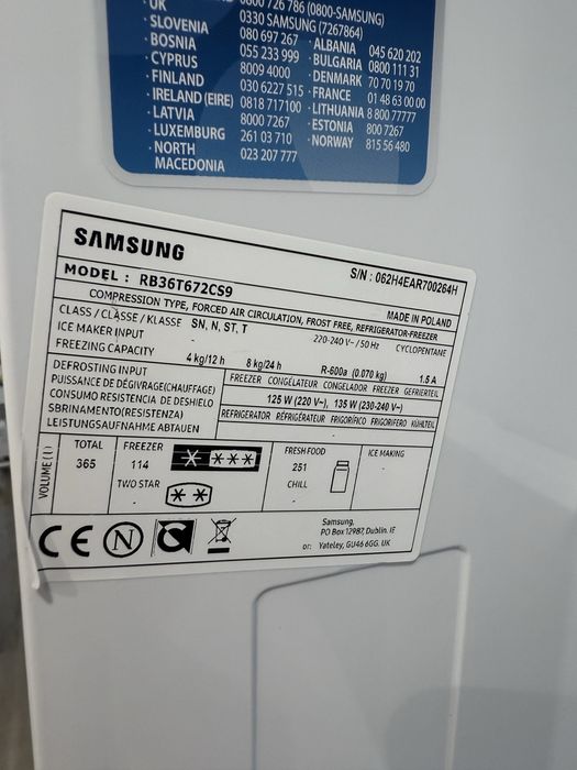 Frigorífico combinado Samsung No Frost