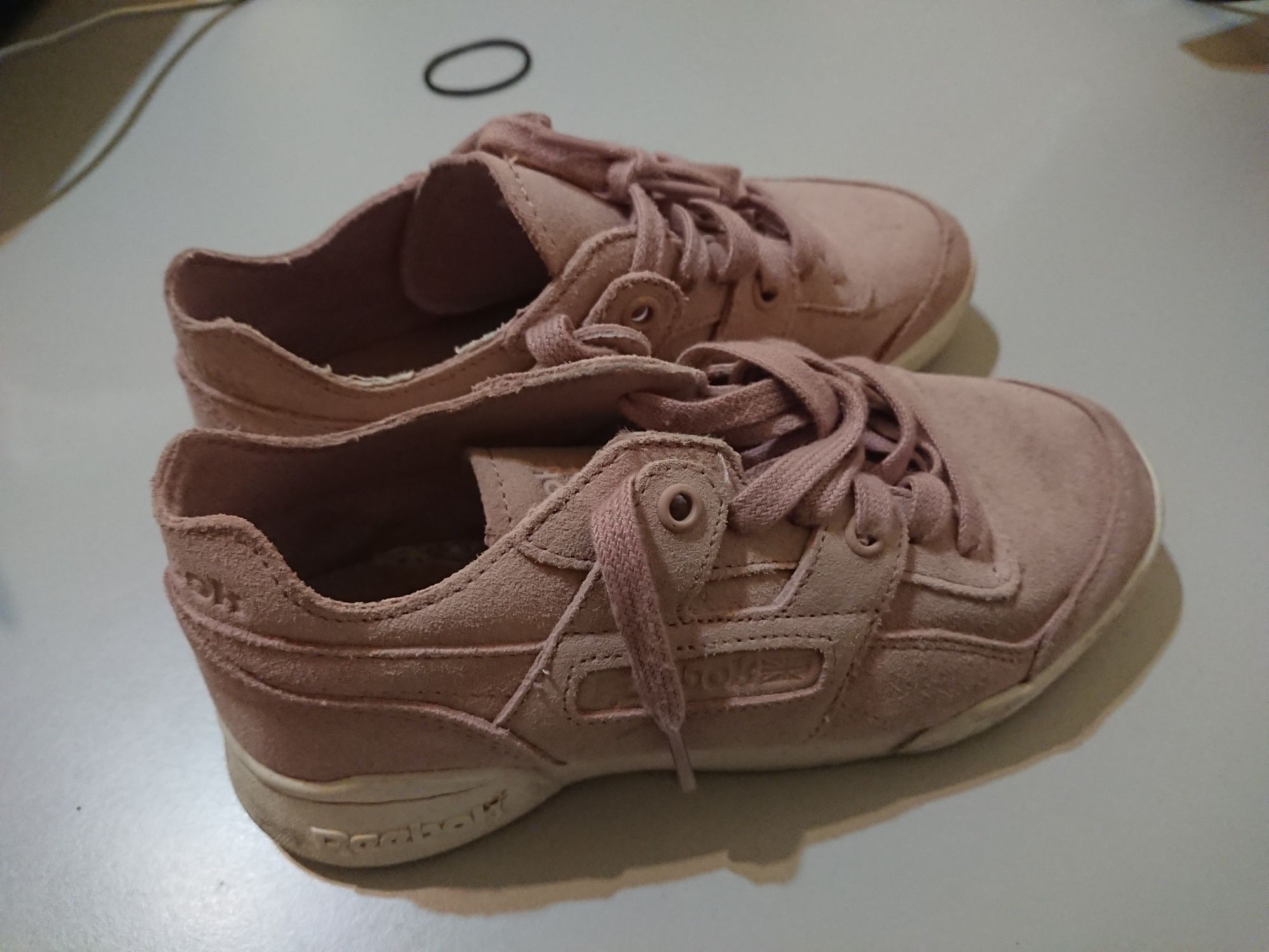 Sapatilhas tenis reebok workout rosa palido tam 35,5