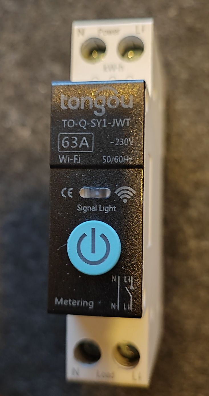 Смарт Розумний WiFi вимикач автомат Tongou 63A