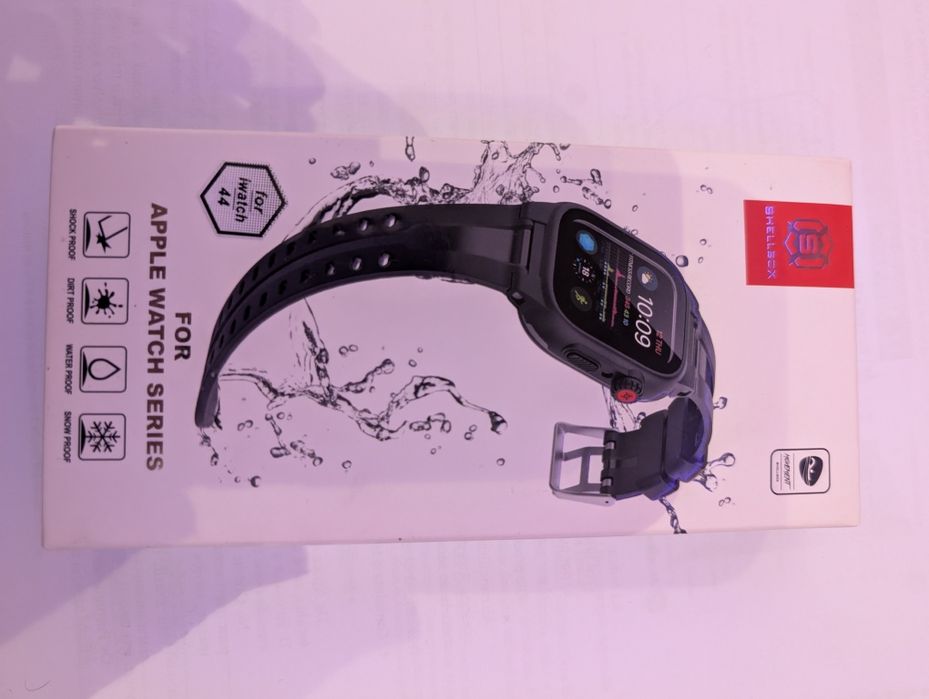 Bracelete Preta Robusta Nova para Relogio Apple watch 44mm...