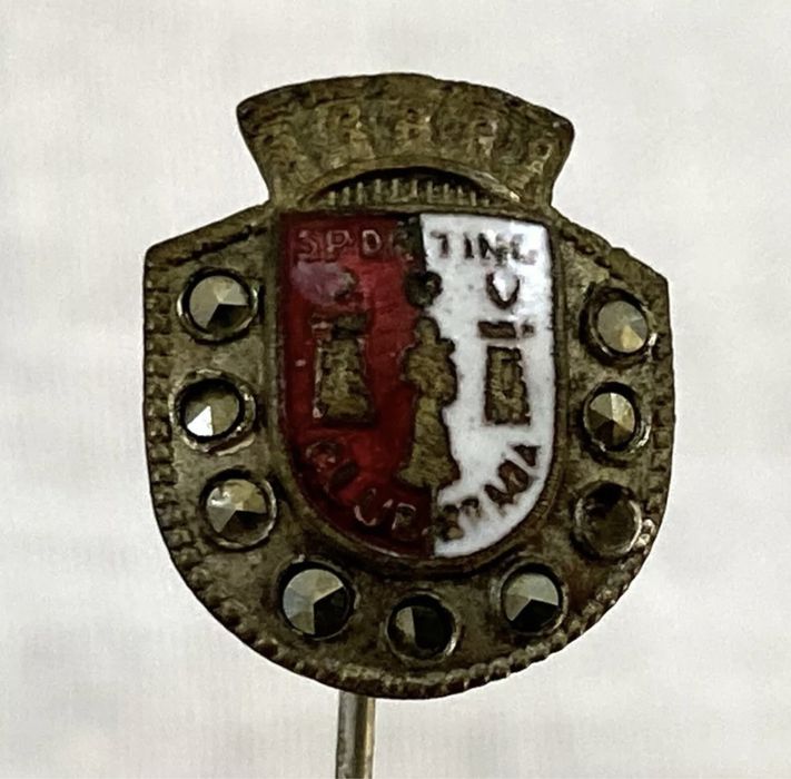 Pin SC Braga com pedras preciosas antigo