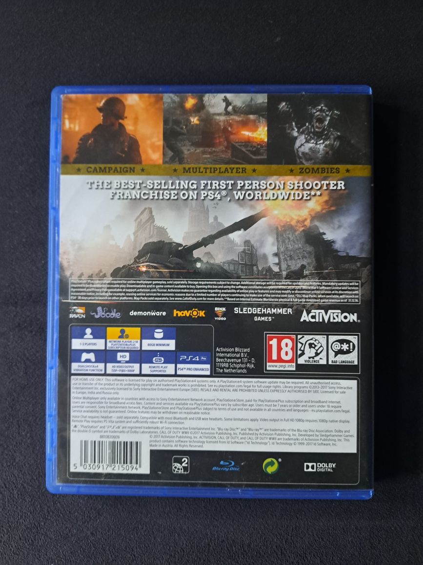 Call Of Duty WW2 Ps4