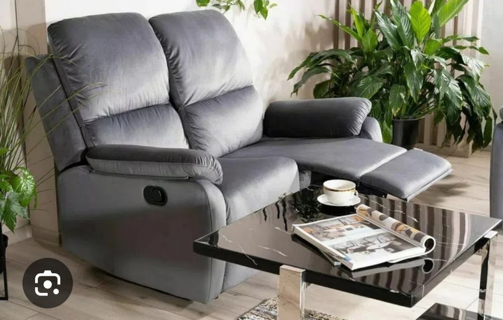 Fotel 2 0SOBOWY SPENCER II automat szary welur OKAZJA