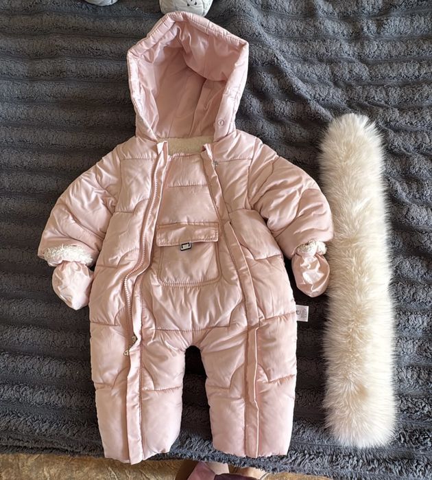 Зимовий дитячий комбінезон для дівчинки