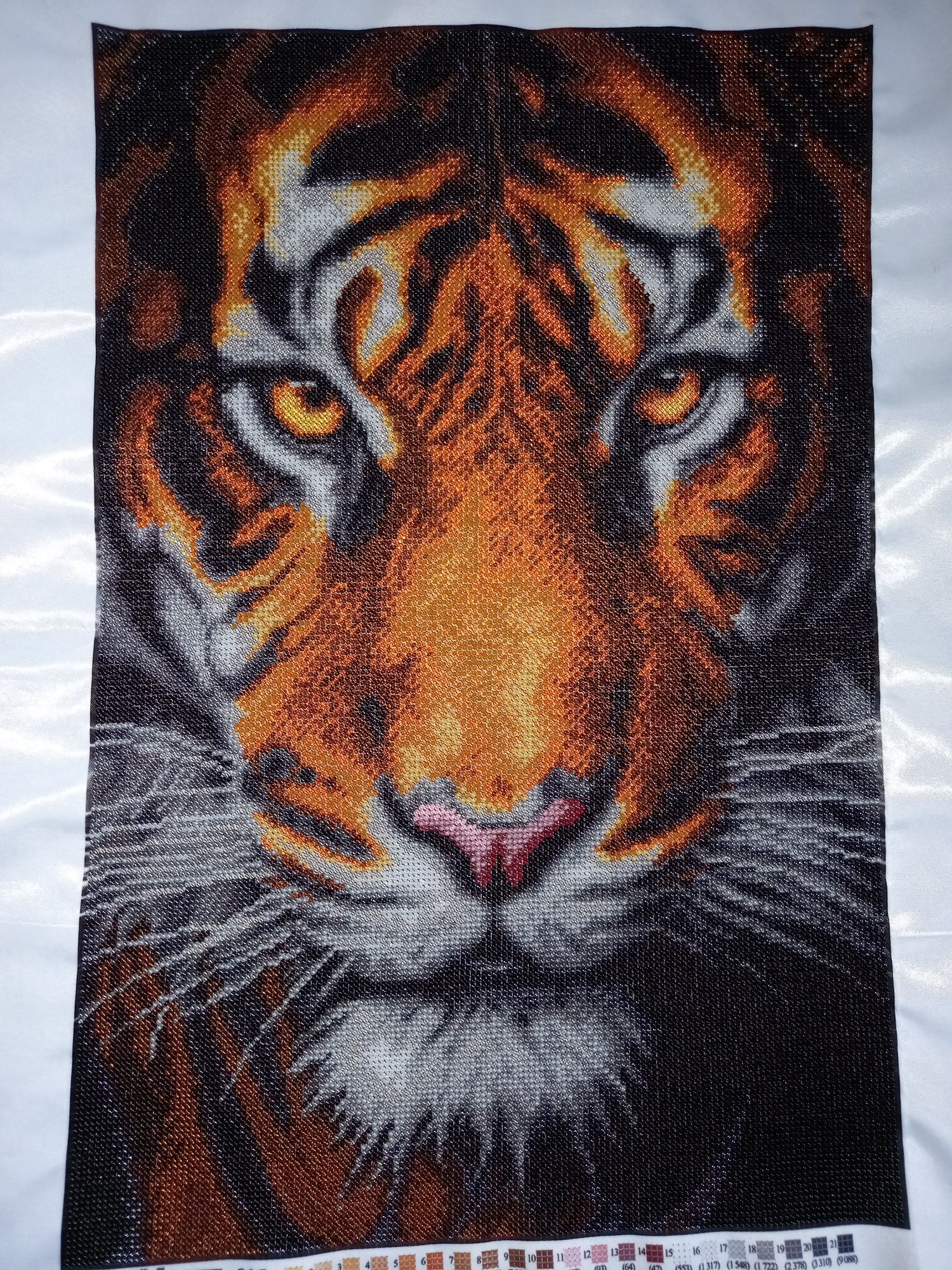 Картина бисером "Тигр".