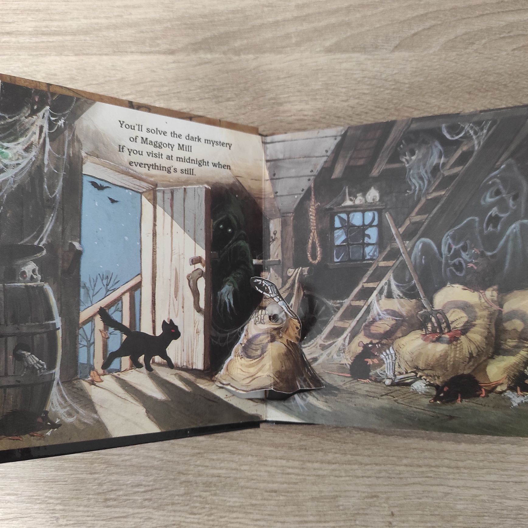 The mystery of maggoty mill pop up book