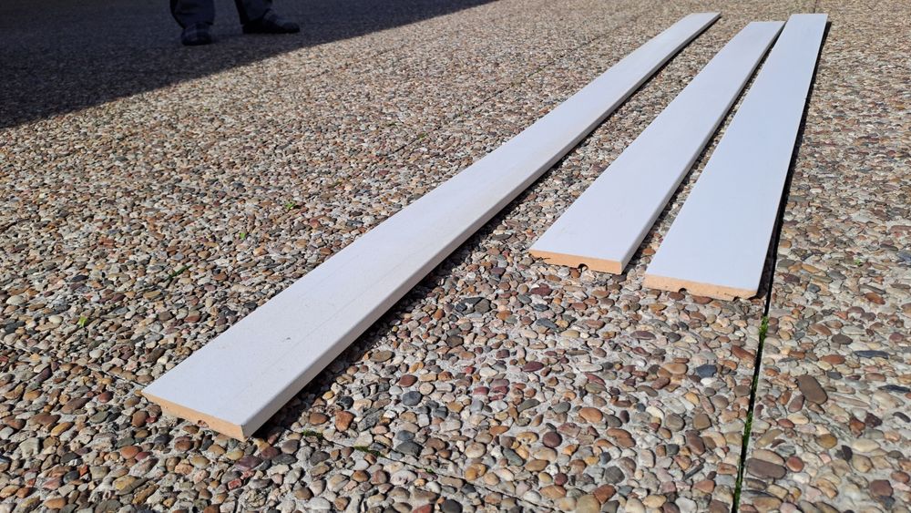 Rodapé branco 10 cm