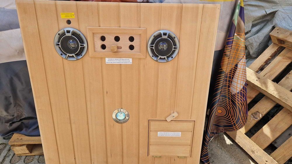 Sauna infrarot infrared kabina na podczerwień radio głośniki dotykowa