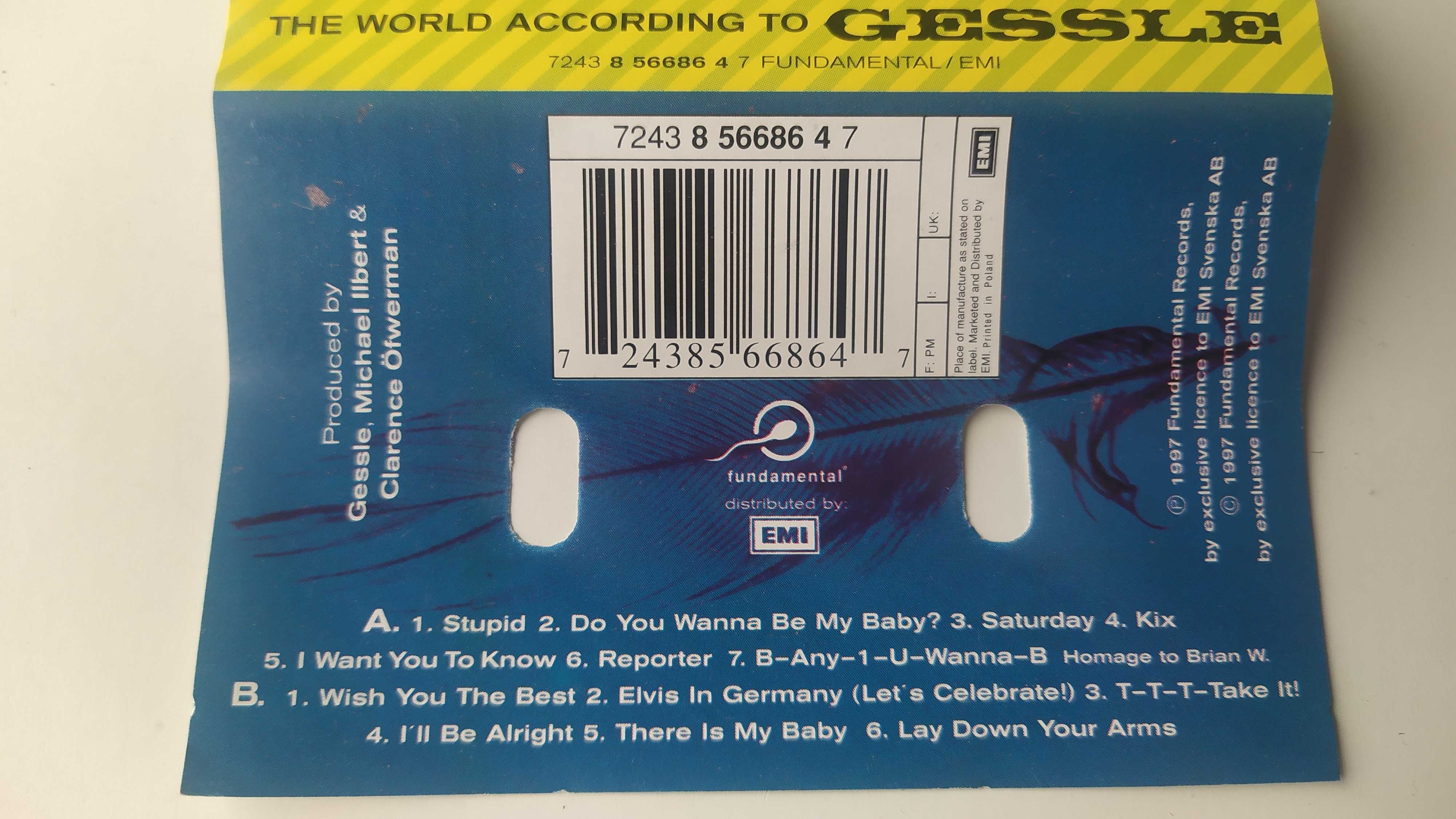 Kaseta Gessle The World according to 1997