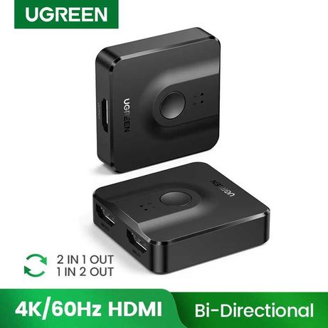 Двунаправленный HDMI переключатель 2 в 1 Ugreen 4K 60Hz Гарантия!