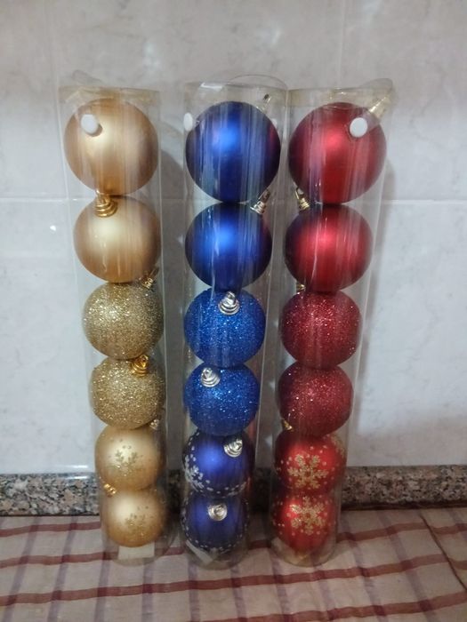 Bolas decorativas árvore natal