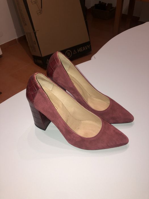 Sapatos de salto cor bordeaux da Eureka Shoes, 38