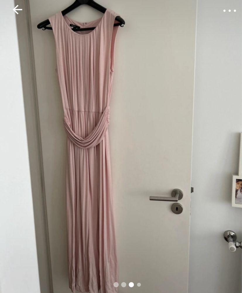 Vestido comprido mango