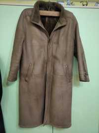 Дублянка-пальто з натуральної цегейки р.52.