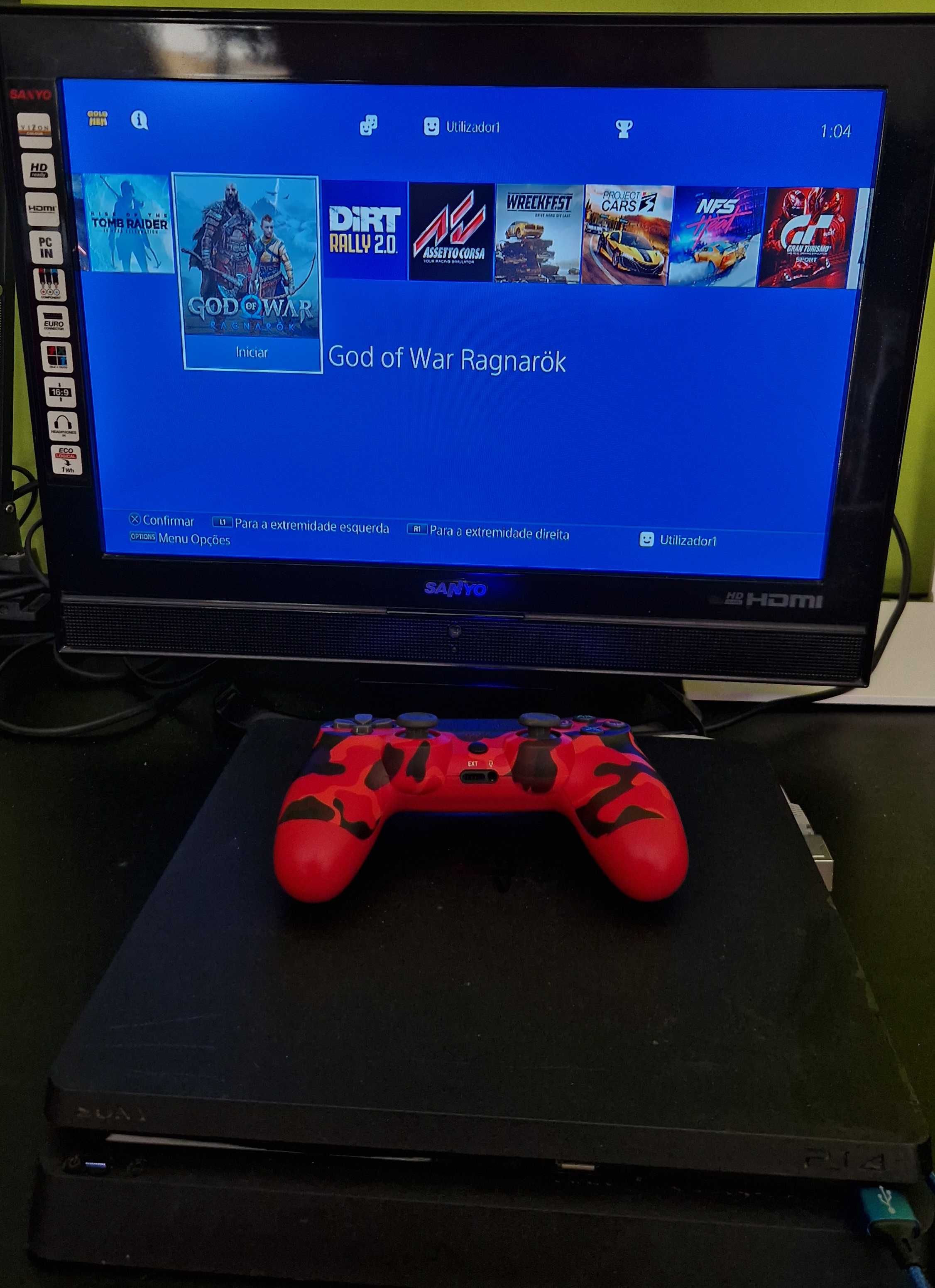 PS4 Slim 11.00 G O L D H E N  | 1 TB | Comando | Placa desenvolvimento
