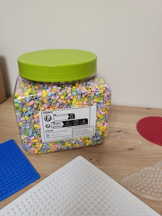 Zestaw Pyssla koraliki+formy Ikea