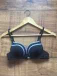 Stanik biustonosz czarny usztywniany bez push up 75B