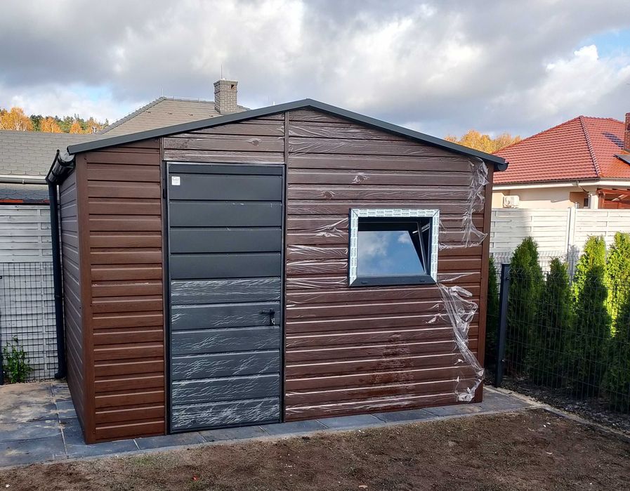 Domek Ogrodowy ANTRACYT  - Pełna obróbka - JESIENNA PROMOCJA