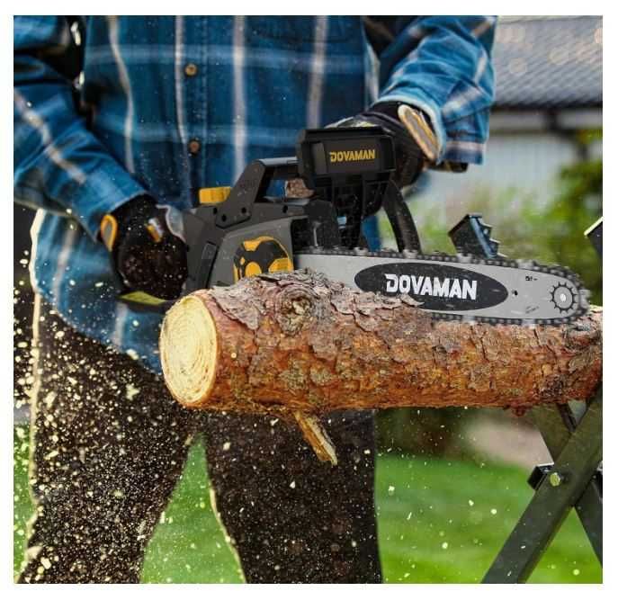 Elektryczna piła łańcuchowa DOVAMAN 2400W żółto-czarna