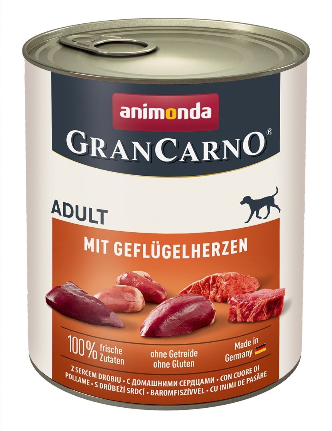 GranCarno z sercami indyczymi adult 20x800g