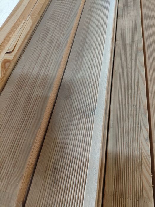 Терасна дошка модрина, термодошка, термодерево, липа, вільха, смерека