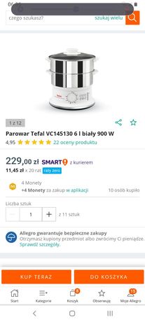 Parowar tefal convenient seriesp