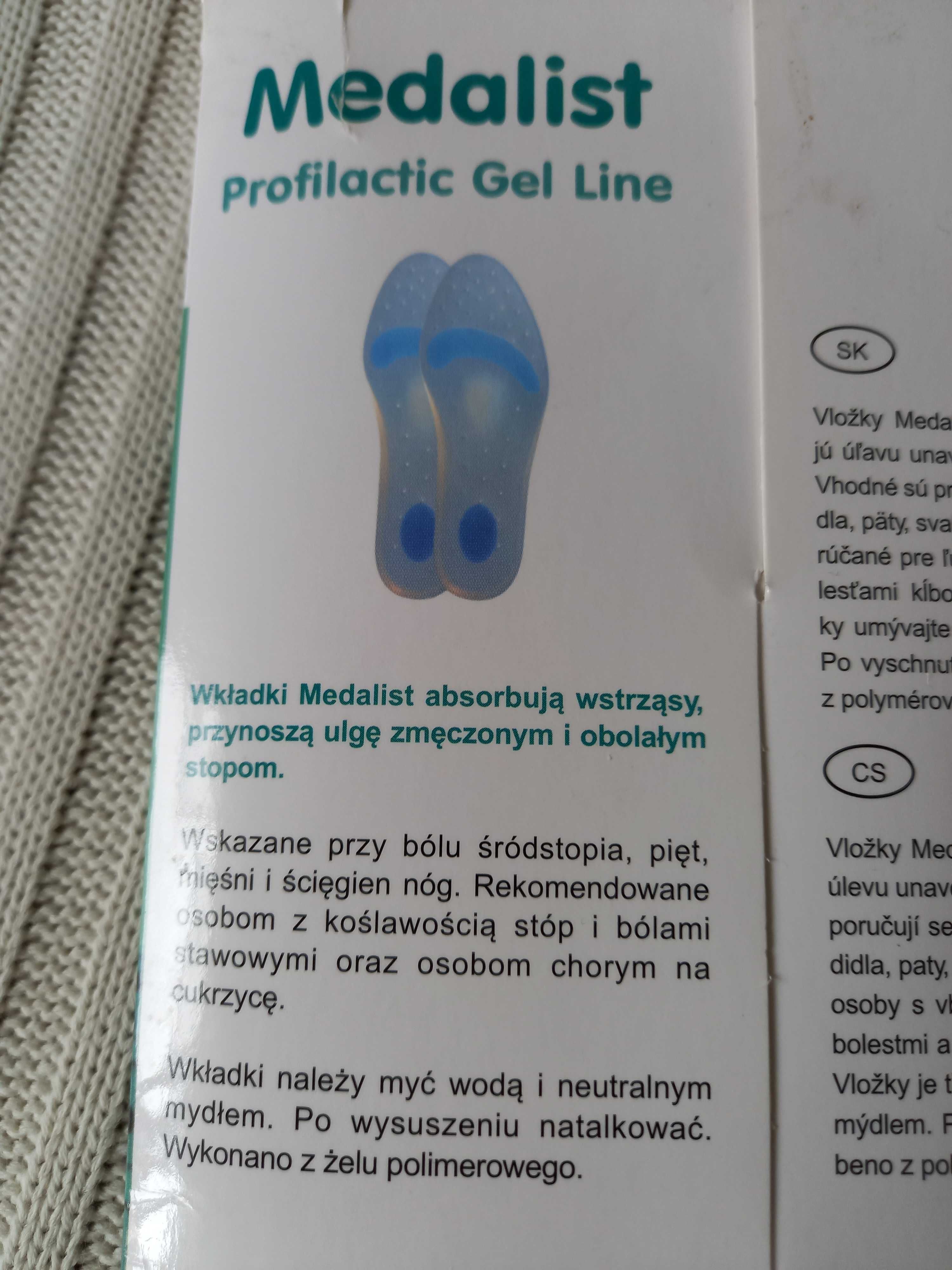 Wkładki żelowe Medalist Profilactic Gel Line