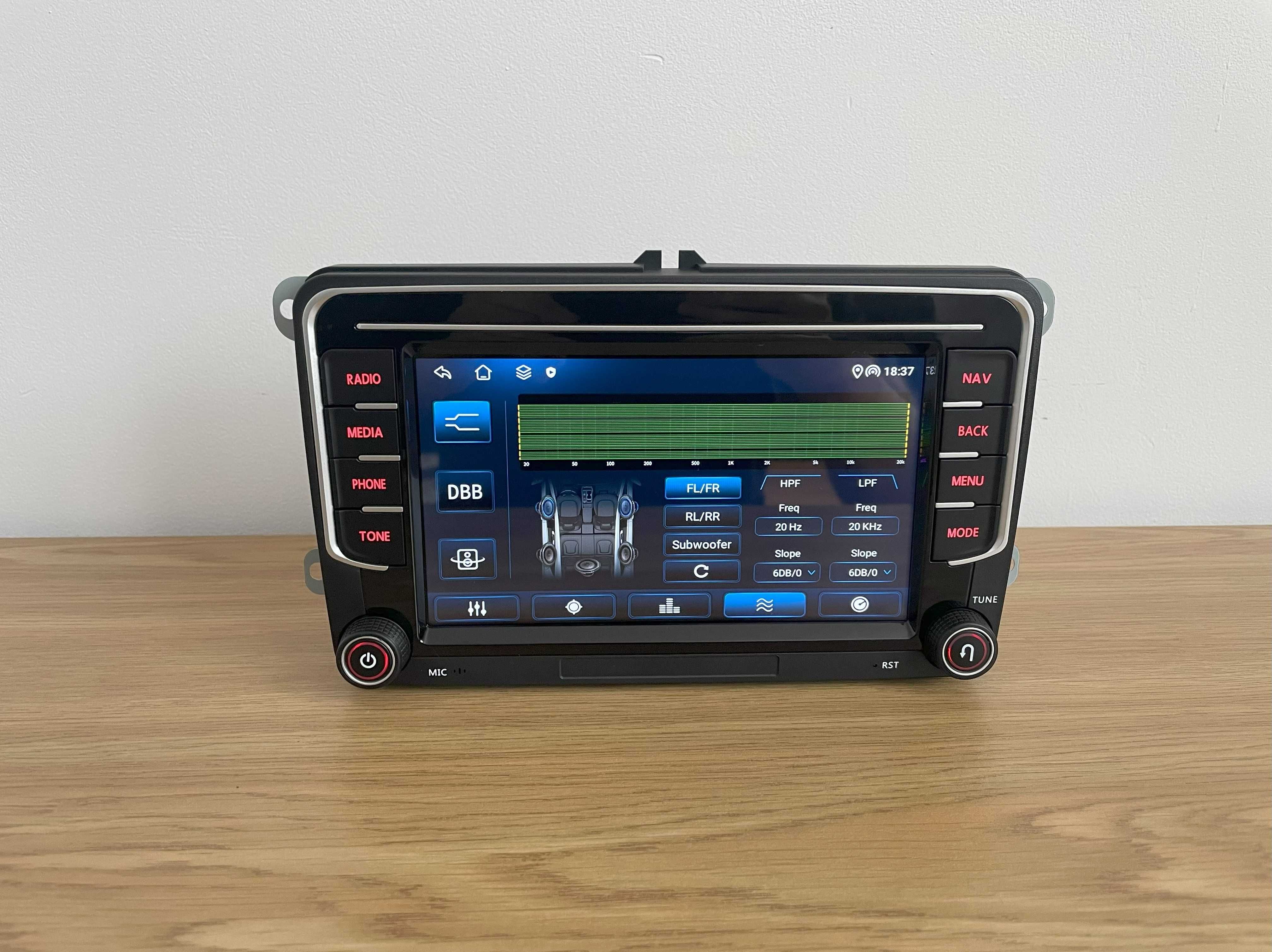 Radio Android 13 Carplay VW Skoda Seat Golf Passat T5 4+64GB DSP Nowe!