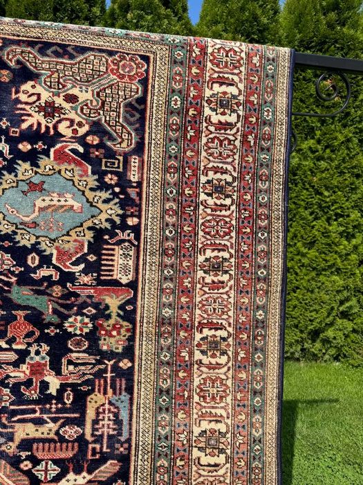 Vintage Kazak Kaukaz dywan Kaukazki r.tkany 310x195 galeria 13 tyś