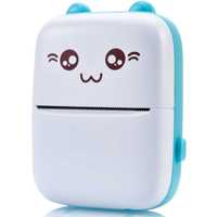 Портативный детский принтер JETIX Mini printer с термопечатью Blue