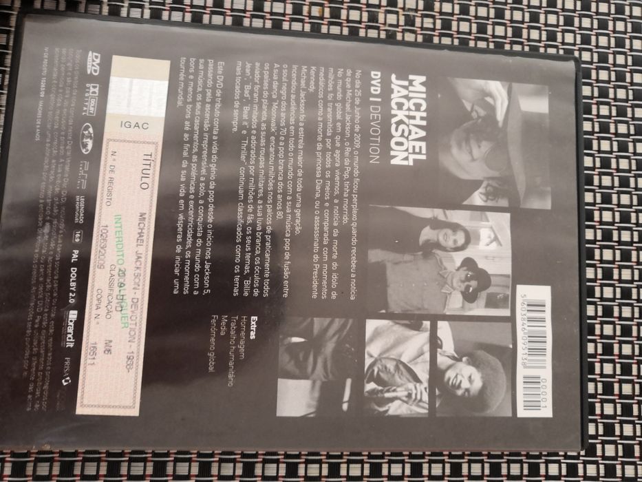 Filme Devotion Michael Jackson em DVD original NOVO