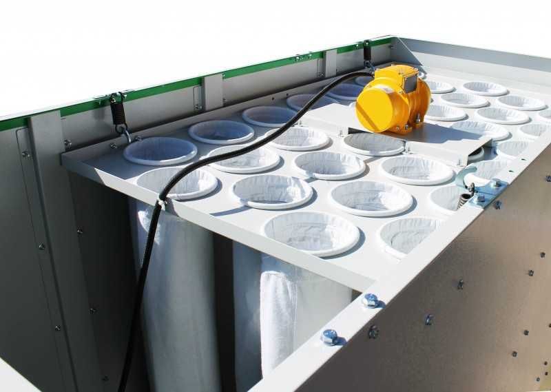 Odciąg do trocin HOLZING RLA 200 falownik 5,5kW 35 filtrów 6500 m3h